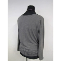 Tunika Amaya kimono nietoperz dla puszystej - szary melanż